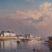 Karl Adloff - View of Koblenz from the Rhine towards the Fortress of Ehrenbreitstein, 1855