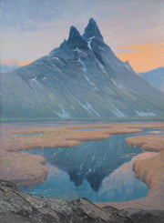 Olof Walfrid Nilsson - Lyngenfjord Mountain Landscape, Norway