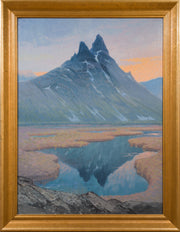 Olof Walfrid Nilsson - Lyngenfjord Mountain Landscape, Norway