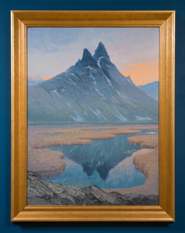 Olof Walfrid Nilsson - Lyngenfjord Mountain Landscape, Norway