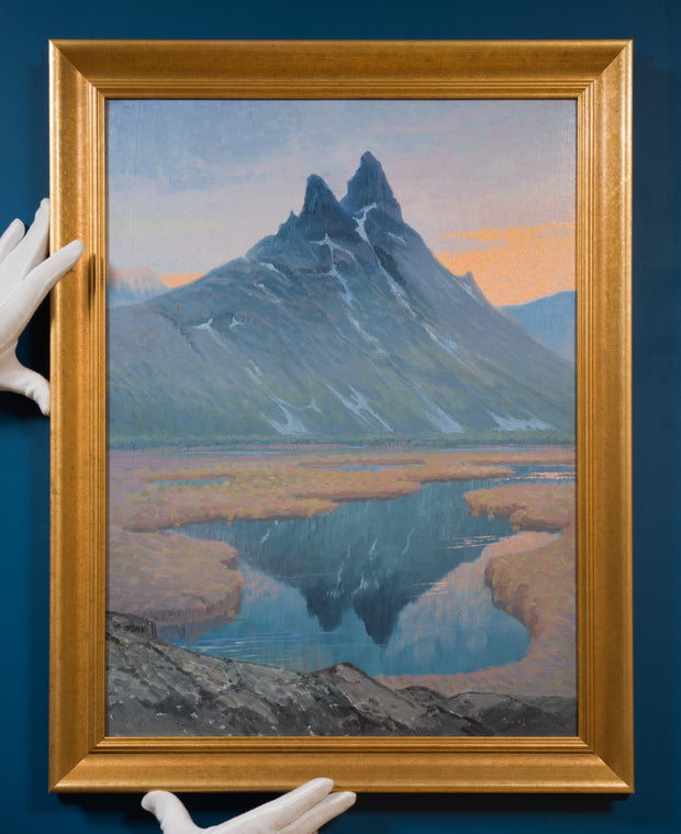 Olof Walfrid Nilsson - Lyngenfjord Mountain Landscape, Norway