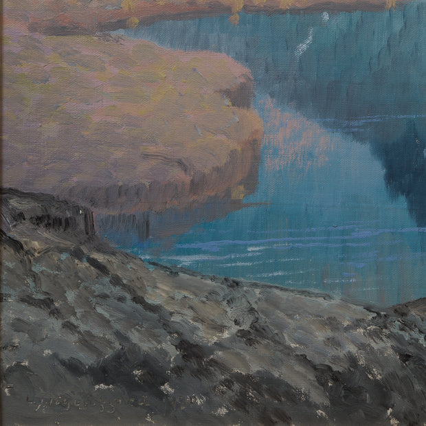 Olof Walfrid Nilsson - Lyngenfjord Mountain Landscape, Norway