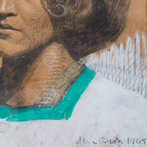 Almar Bech - Portrait of a Young Woman in Hat, 1905