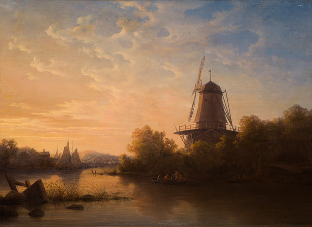 Adolf Julius Berg - Stilla sommarkväll (Still Summer Evening) 1851 - CLASSICARTWORKS