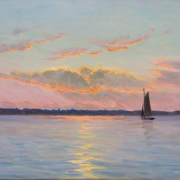 Albert Edward Wang - Sunset off the Coast of Hellerup - CLASSICARTWORKS