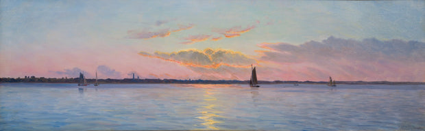 Albert Edward Wang - Sunset off the Coast of Hellerup - CLASSICARTWORKS