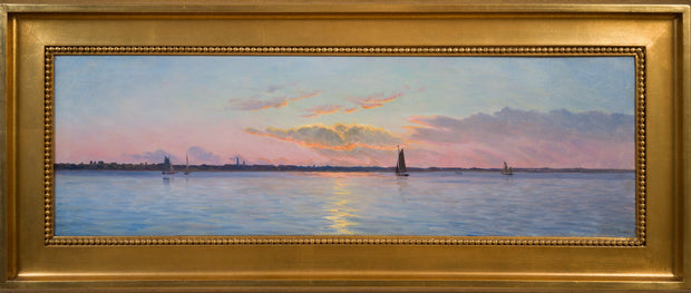 Albert Edward Wang - Sunset off the Coast of Hellerup - CLASSICARTWORKS