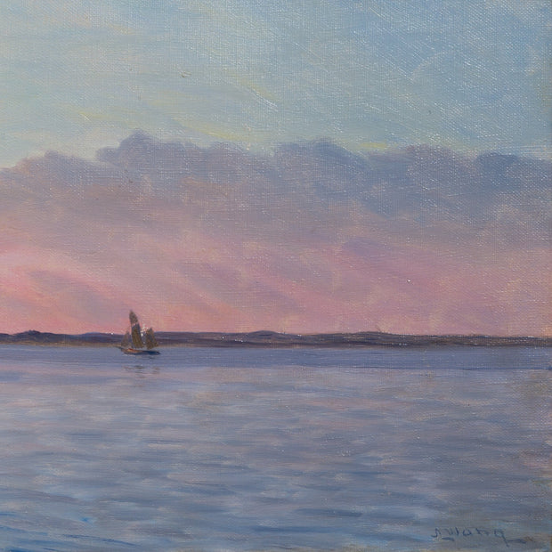 Albert Edward Wang - Sunset off the Coast of Hellerup - CLASSICARTWORKS