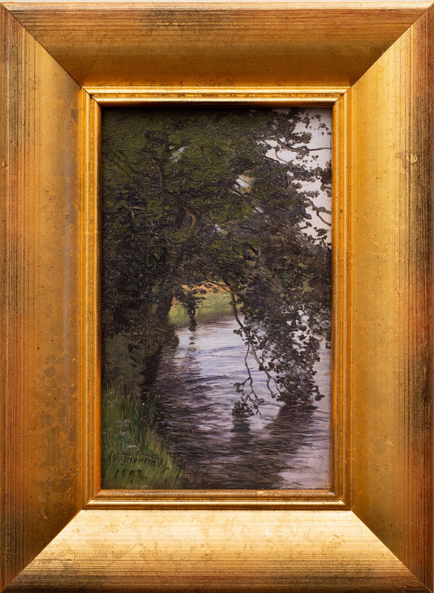 Alfred Thörne - Water Reflections From Brevens Bruk - CLASSICARTWORKS