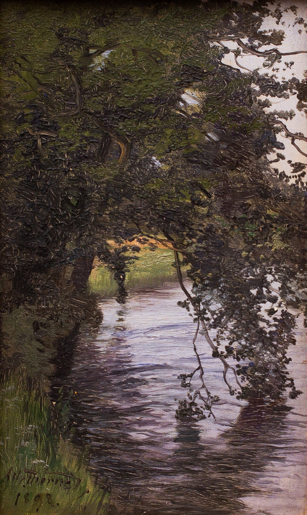 Alfred Thörne - Water Reflections From Brevens Bruk - CLASSICARTWORKS