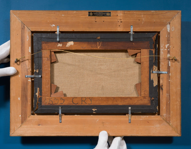 Alfred Wahlberg - Moonlight Over a French Harbor (1875) - CLASSICARTWORKS