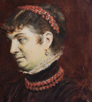 Anders Zorn - Portrait of Mrs Veronica Heiss with Coral Hair Ornament and Necklace - CLASSICARTWORKS