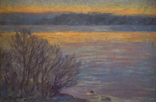 Anton Genberg - After Sunset by the Lake, 1889 - CLASSICARTWORKS
