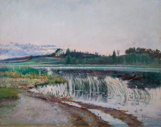 Anton Genberg - Lakeside at Gärdsvik, Ljusterö, 1891 - CLASSICARTWORKS