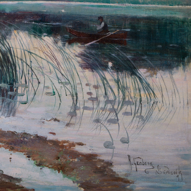 Anton Genberg - Lakeside at Gärdsvik, Ljusterö, 1891 - CLASSICARTWORKS