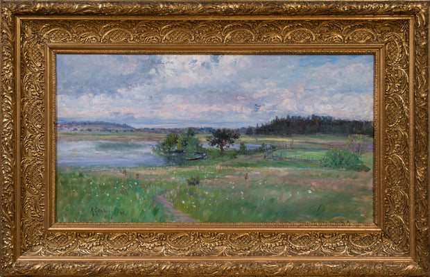 Anton Genberg - Scandinavian Impressionist Landscape(1894) - CLASSICARTWORKS