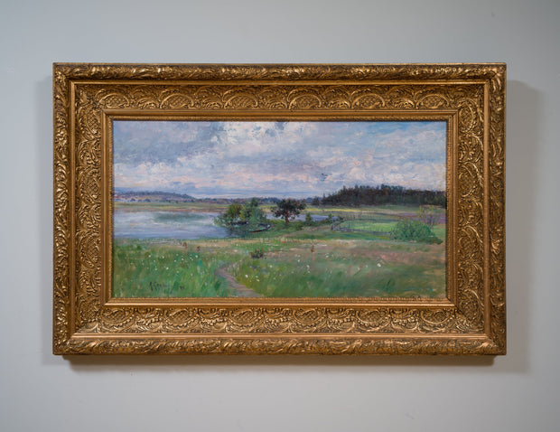 Anton Genberg - Scandinavian Impressionist Landscape(1894) - CLASSICARTWORKS