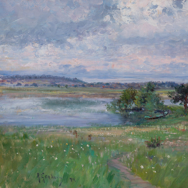 Anton Genberg - Scandinavian Impressionist Landscape(1894) - CLASSICARTWORKS