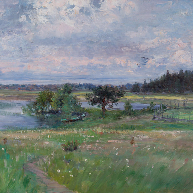 Anton Genberg - Scandinavian Impressionist Landscape(1894) - CLASSICARTWORKS