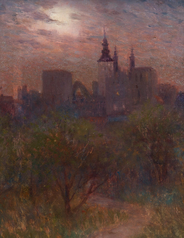 Axel Lindman - Evening Sun, View of Visby, c. 1896 - CLASSICARTWORKS