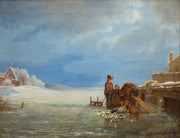 Bengt Nordenberg - Winter Scene With Figures on the Ice - CLASSICARTWORKS