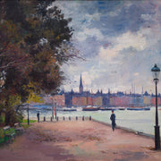 Bernhard Oscarsson - View over Strandvägen, Stockholm - CLASSICARTWORKS