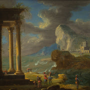 Capriccio with Figures at a Temple - CLASSICARTWORKS