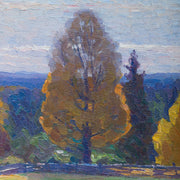 Carl Johansson - Autumn Landscape With Blue Mountains - CLASSICARTWORKS