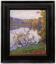 Carl Johansson - Autumn View With A Calm Lake and Windswept Trees - CLASSICARTWORKS