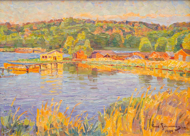 Carl Johansson - Landscape View With Water Reflections - CLASSICARTWORKS