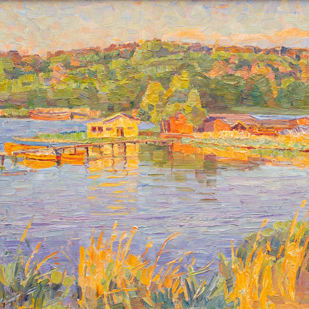 Carl Johansson - Landscape View With Water Reflections - CLASSICARTWORKS
