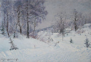 Carl Johansson - Winter Landscape from Björksätra, 1885 - CLASSICARTWORKS