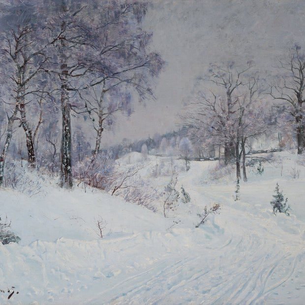 Carl Johansson - Winter Landscape from Björksätra, 1885 - CLASSICARTWORKS