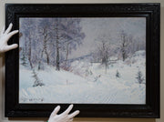 Carl Johansson - Winter Landscape from Björksätra, 1885 - CLASSICARTWORKS