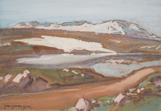 Carl Oscar Borg - An Old Military Road, The Road over Dovrefjell, Norway - CLASSICARTWORKS