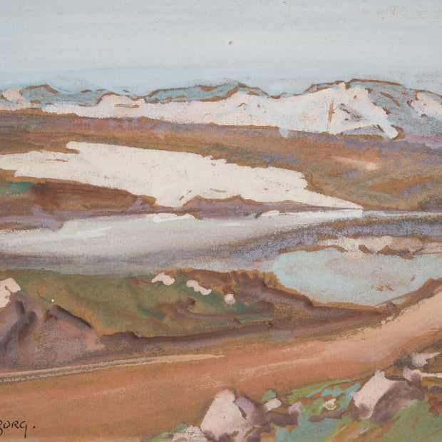 Carl Oscar Borg - An Old Military Road, The Road over Dovrefjell, Norway - CLASSICARTWORKS