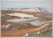 Carl Oscar Borg - An Old Military Road, The Road over Dovrefjell, Norway - CLASSICARTWORKS