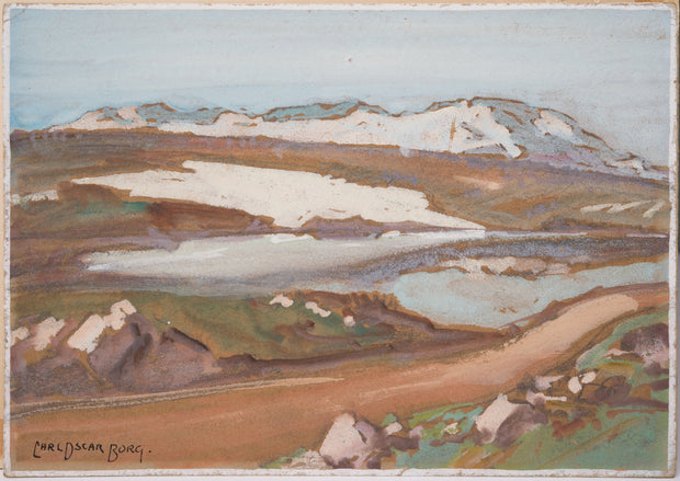 Carl Oscar Borg - An Old Military Road, The Road over Dovrefjell, Norway - CLASSICARTWORKS