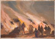 Carl Oscar Borg - Easter Fires, Dalsland (Påskeldar, Dalsland) - CLASSICARTWORKS