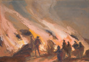 Carl Oscar Borg - Easter Fires, Dalsland (Påskeldar, Dalsland) - CLASSICARTWORKS