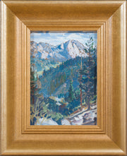 Carl Oscar Borg - Valley View with Pines and Distant Peaks - CLASSICARTWORKS