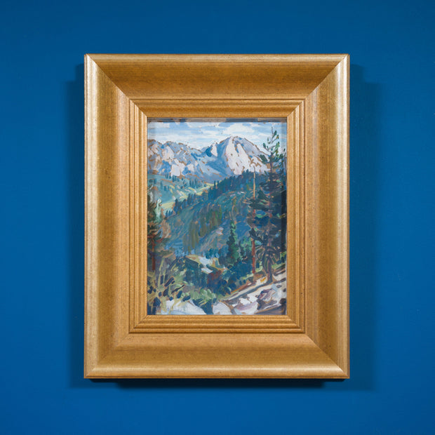 Carl Oscar Borg - Valley View with Pines and Distant Peaks - CLASSICARTWORKS