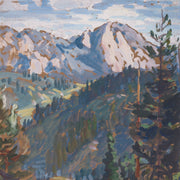 Carl Oscar Borg - Valley View with Pines and Distant Peaks - CLASSICARTWORKS