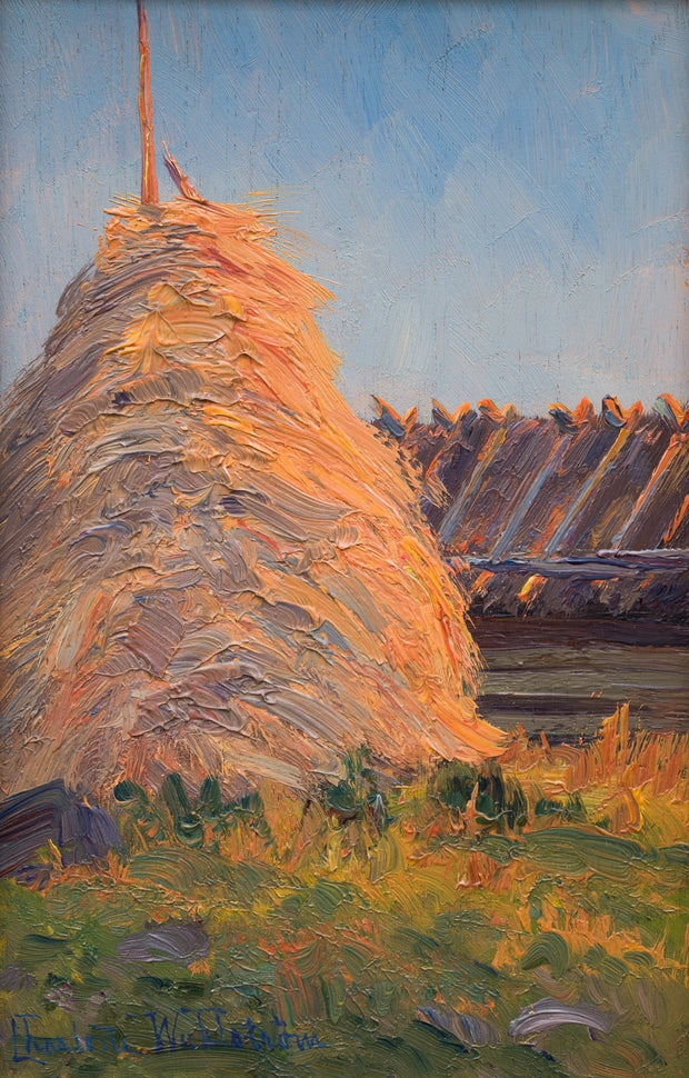 Charlotte Wahlström - Haystack, c. 1895 - CLASSICARTWORKS