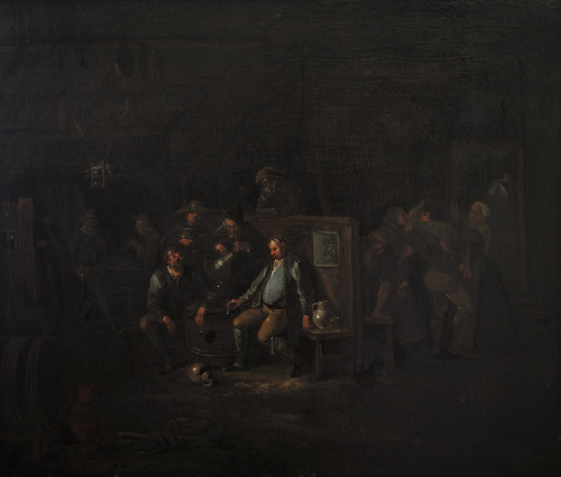 CIRCLE OF EGBERT VAN HEEMSKERCK I - BOORS IN A TAVERN - CLASSICARTWORKS