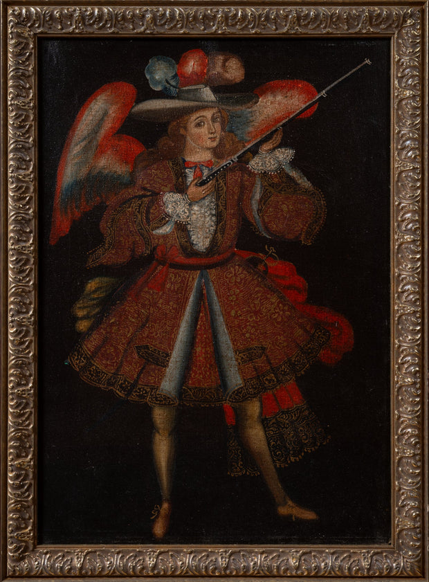 Cuzco School - Ángel Arcabucero (Angel with Arquebus) - CLASSICARTWORKS