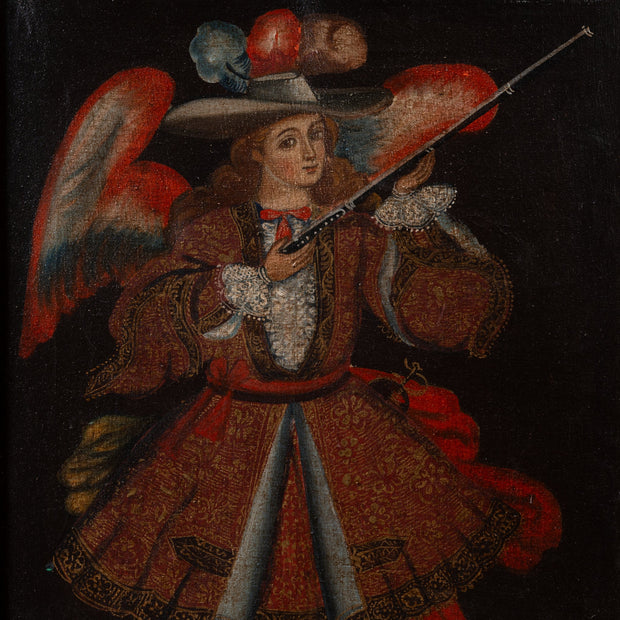 Cuzco School - Ángel Arcabucero (Angel with Arquebus) - CLASSICARTWORKS