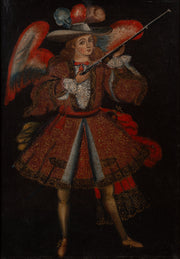 Cuzco School - Ángel Arcabucero (Angel with Arquebus) - CLASSICARTWORKS
