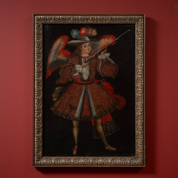Cuzco School - Ángel Arcabucero (Angel with Arquebus) - CLASSICARTWORKS