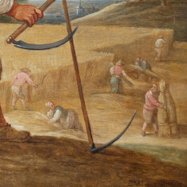 David Teniers the Younger - Peasants in a Cornfield - CLASSICARTWORKS